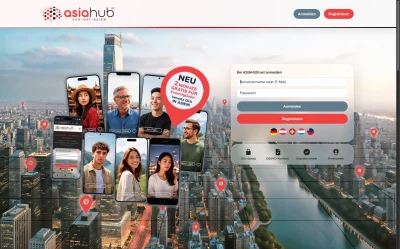 Webdesign-Beispiel: Asiahub