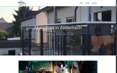 Webdesign-Beispiel: Bersch Metalbau