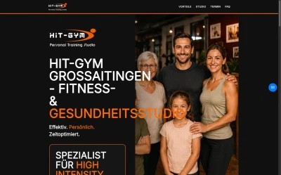 Webdesign-Beispiel: Hit Gym