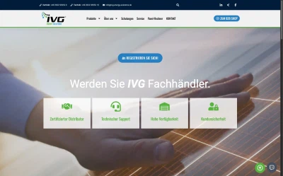 Webdesign-Beispiel: Ivg Energie Solutions