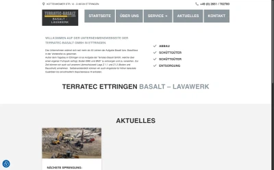 Webdesign-Beispiel: Terratec Basalt