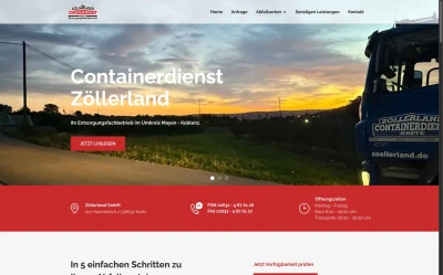 Webdesign-Beispiel: Zoellerland